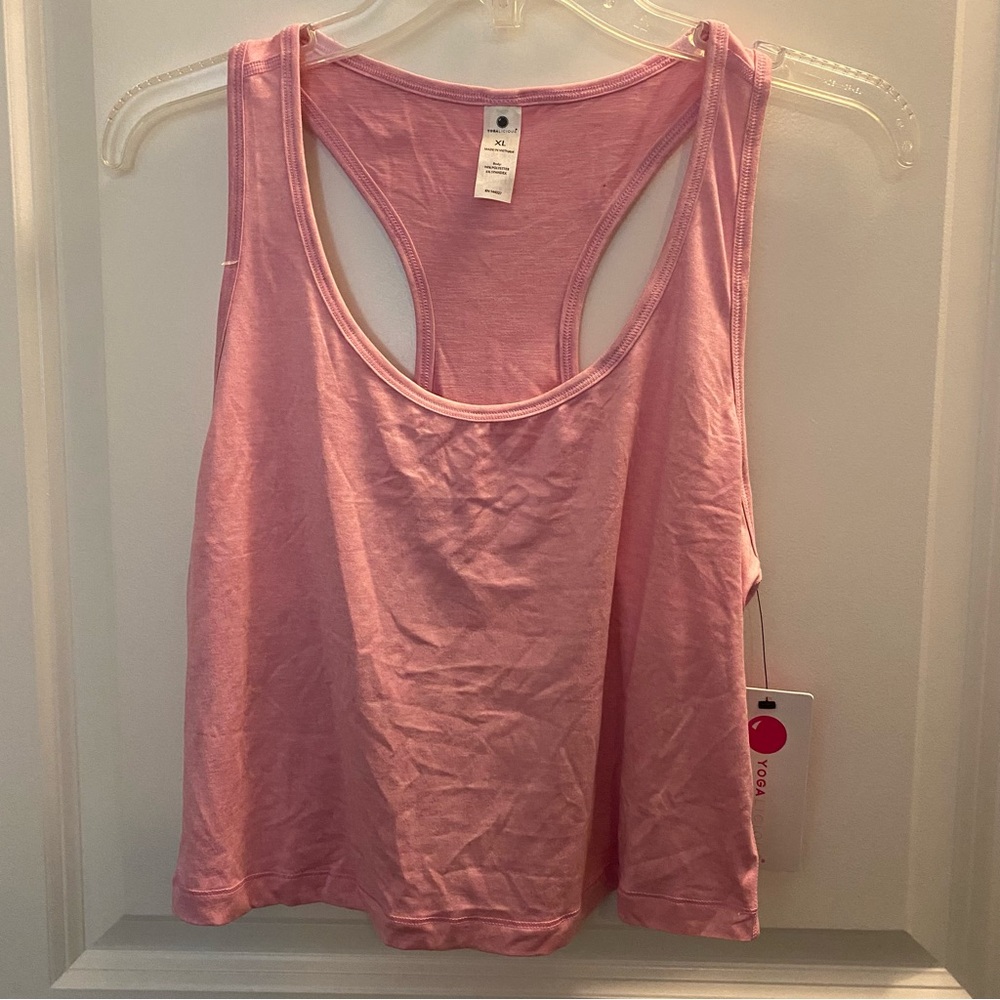 Yogalicious Size XLarge Pink Fitness Tank NWT